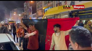 Van’da Galatasaray taraftarının şampiyonluk kutlaması