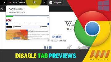 How to Disable Tab Previews in Google Chrome Browser