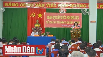 Đồng chí Đặng Thị Ngọc Thịnh tiếp xúc cử tri tại Vĩnh Long