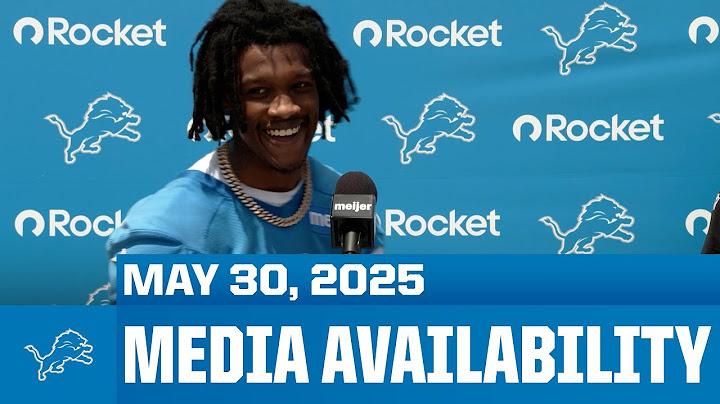 Detroit Lions players meet with the media | May 30, 2025