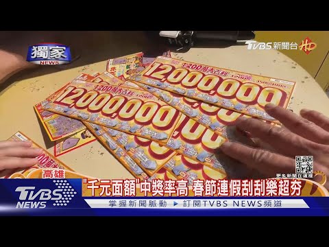 #獨家 先刮後補! 整本刮刮樂原價2萬5 「付1萬」就能刮｜TVBS新聞