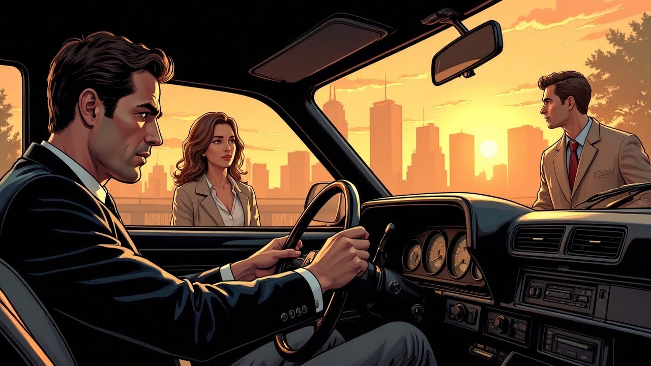 Pasé en coche y vi a mi esposa con un hombre. Ella me vio y se puso pálida. El hombre le preguntó