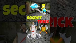 GRANNY ONE SECRET TRICK ON HIDDEN BATHROOM 🔥☠️ #granny #hindigaming #horrorgame #shorts#mobilegaming