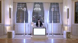 A DJ setup that matches the elegance of your wedding. ✨