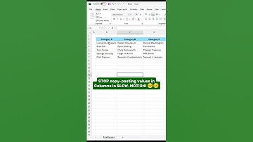 Put Values In a Column or Row in Excel! #excel #exceltips #exceltricks #office #shorts #fyp #foryou