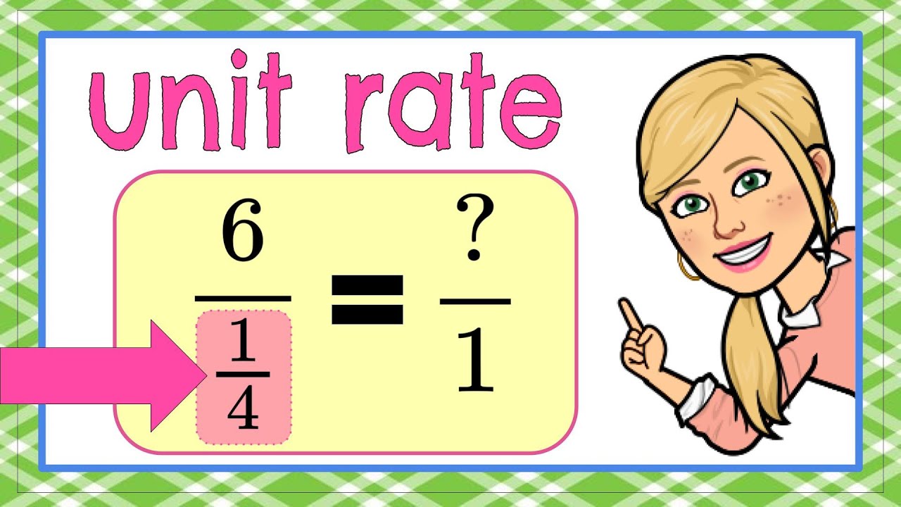 How to Find Unit Rate with Fractions 4 Ways | 7.RP.A.1 💚 - YouTube