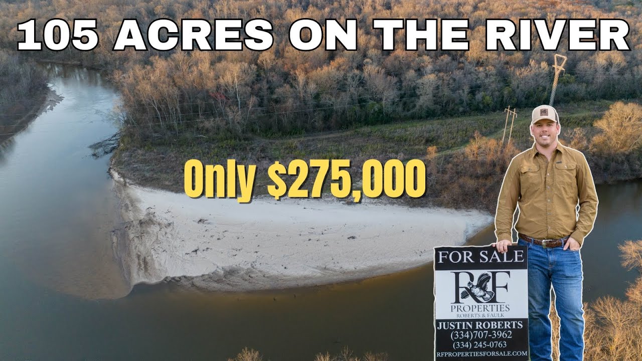 105 acre RIVER Hunting Property For Sale in Alabama