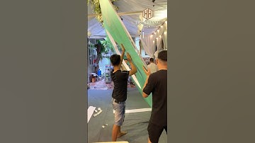 backdrop 2 lớp xanh sen #shorts #backdrop #decoration #cuoihoihuyhoang