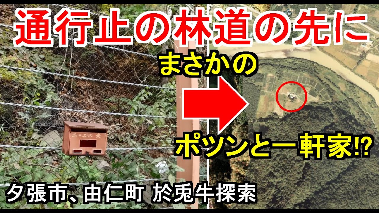 【於兎牛ってなんて読むの？】断崖直下のヤバ気な林道の先にはまさかの一軒家が！？