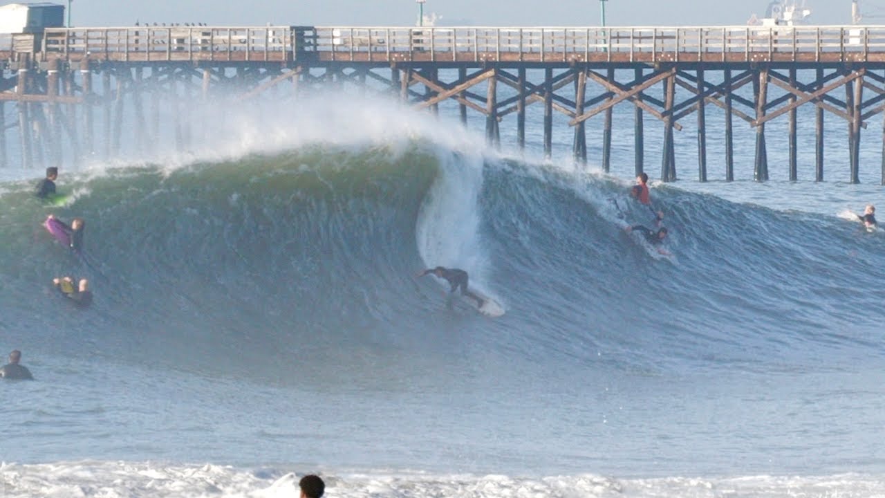 XL Swell and Shorebreak is GOING OFF! (El Nino madness) - YouTube