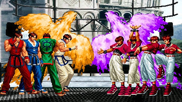 [KOF Mugen] Kim Kaphwan Team vs Orochi Chris Team