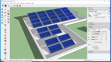 Solar Panel Layout Tutorial Video 02 for Beginners Using SketchUp