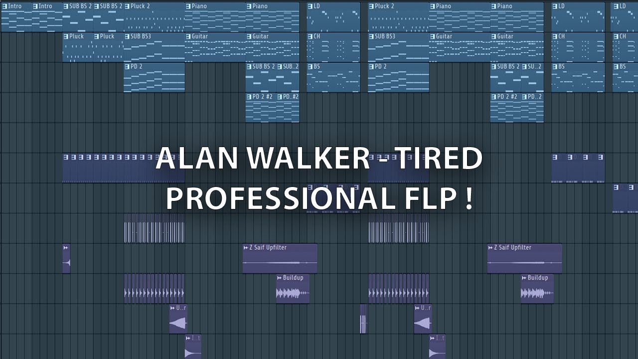 Alan Walker - Tired FL Studio Original Remake + Free FLP download