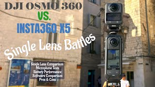 Dji Osmo 360 vs Insta360 X5 Single Lens Battles Unsponsored !