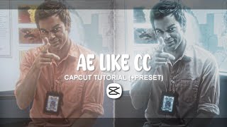 AE LIKE CC Tutorial in CapCut 🔥 + FREE Preset