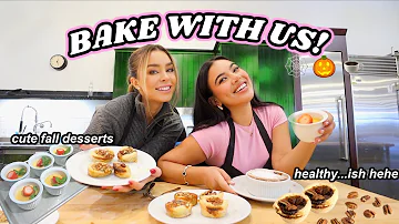 BAKE COZY FALL TREATS WITH US!☕🍂🧺🧸 In our baking house wife era!