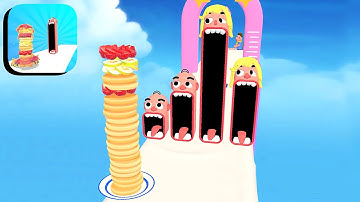 PANCAKE RUN 😛🍰🥞 All Levels Gameplay Android,ios (Levels 14-17)