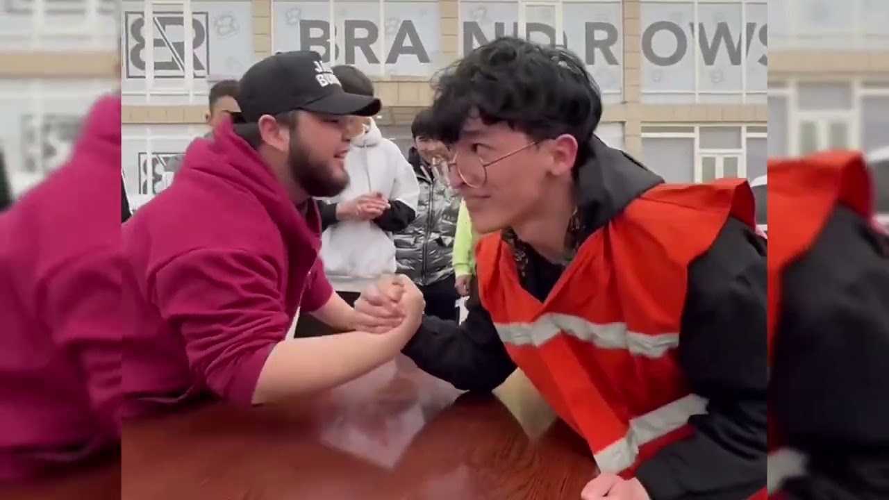 Cleaner vs Bodybuilders 😳 22 k 🪣 BUCKET prank  | Armwrestling_Az