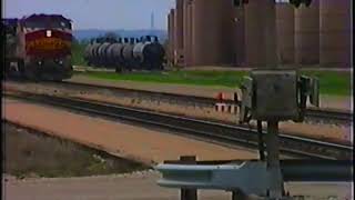Vintage Rail Series--- A great hour of BNSF action in Chillicothe IL May 1998