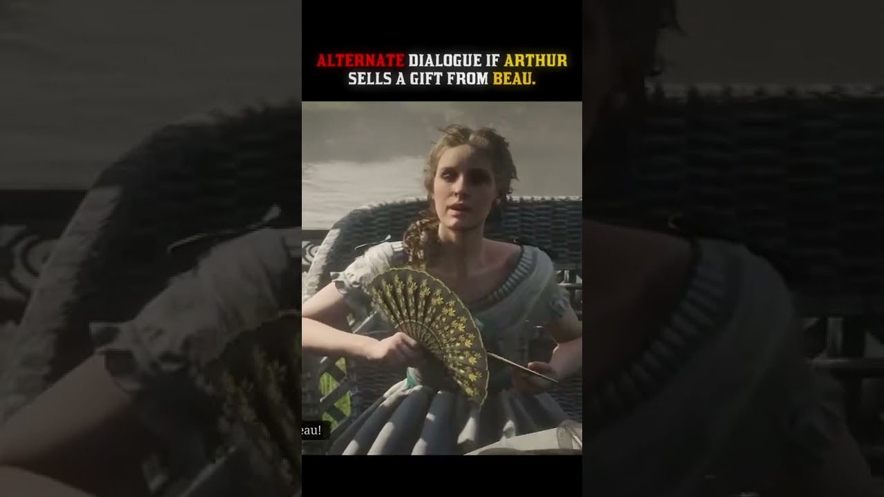Alternate Dialogue IF Arthur sells a GIFT from Beau - RDR2 
