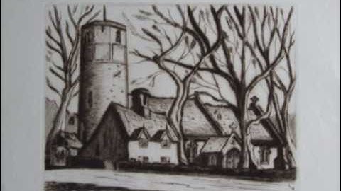 Geoffrey Richardson Dry Point Etchings (WOODBRIDGE SUFFOLK)
