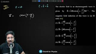 The Electric Field In An Electromagnetic Wave Is Given By E I 40 Cos Ω T Zc Nc. The Magne