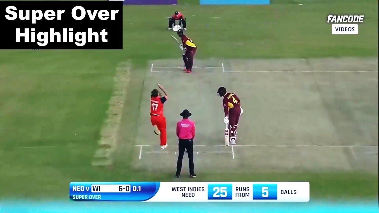 West Indies vs Netherlands Super over T20 Highlights 2023 ! wi vs ned super over highlights 2023
