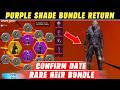 Next Universel Ring 😮 Event Free Fire || Purple Shade Bundle 😍 Return || Upcoming Event Free Fire