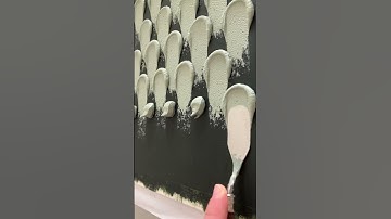 “Creating a textured painting… with a touch of ASMR. 🎨✨ #momlife #asmr  #satisfying #art