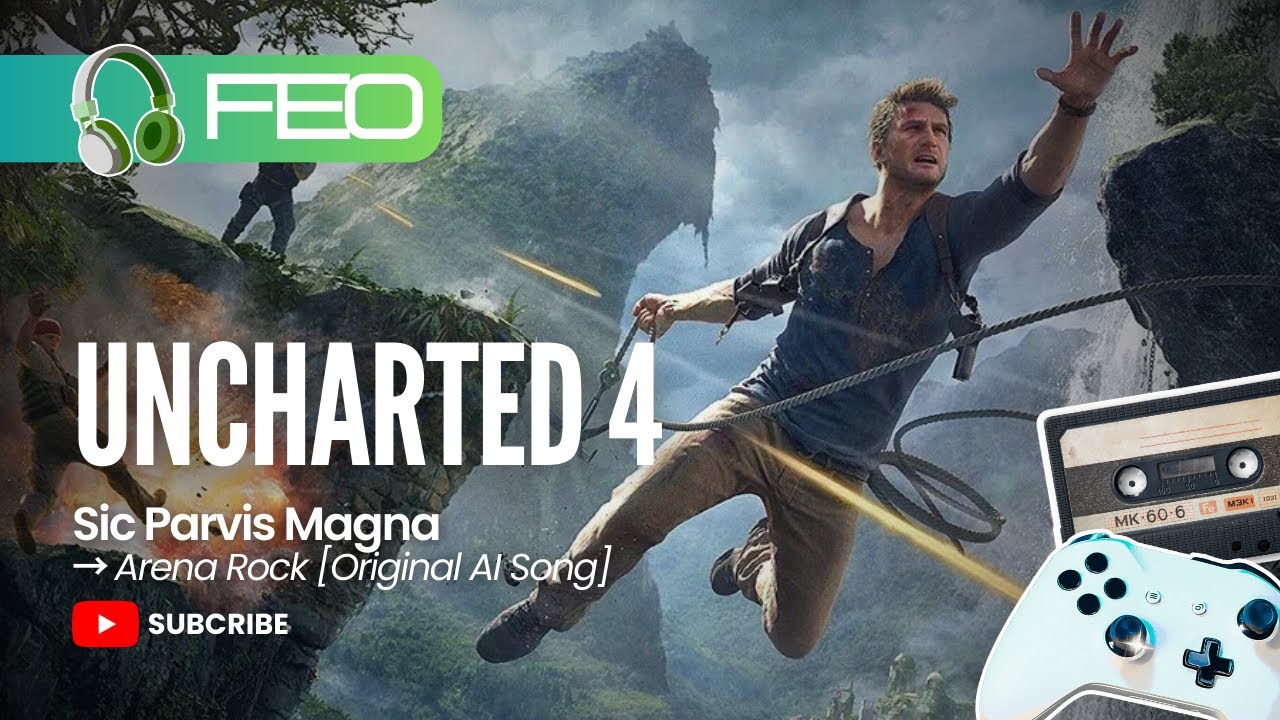 UNCHARTED 4 | Sic Parvis Magna | Uplifting Arena Rock (Original AI Song)