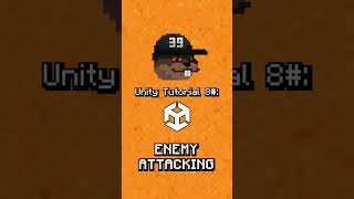 How to make an enemy that attacks you in unity! 🏃‍♂️ #indiegame #gamedev #tutorial #unity