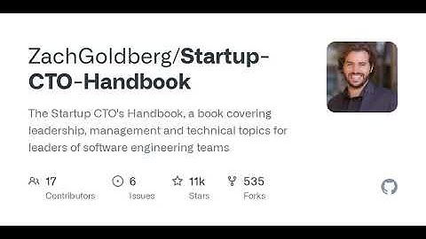 Startup-CTO-Handbook/StartupCTOHandbook.md at main · ZachGoldberg/Startup-CTO-Handbook