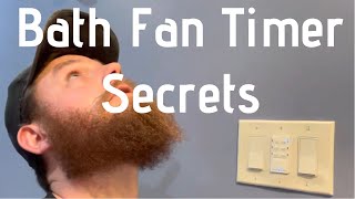Bathroom Fan Timer Switches - Quick and Easy