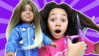 TIANA'S I'M A GIRLY DOLL HAIR MAKEOVER!!