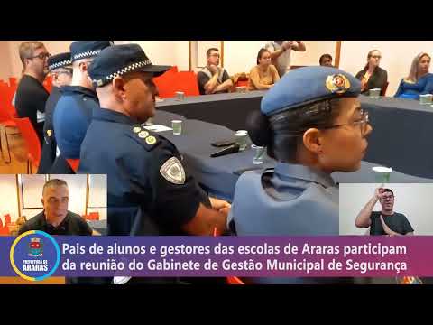 Famílias e gestores das escolas participam da reunião do Gabinete de Gestão Municipal de Segurança