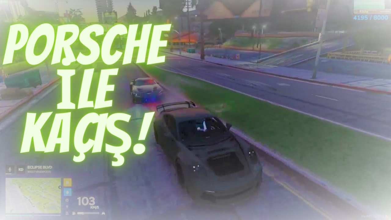 Beço Porsche ile Polis'ten kaçıyor.!! Ekip yardım ediyor. VennyV
