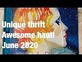 Unique thrift haul - June 2020
