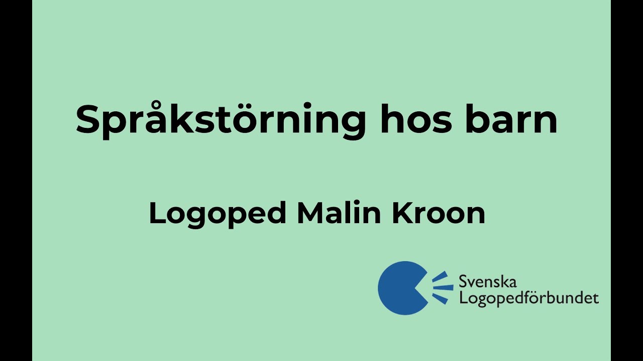 Språkstörning hos barn