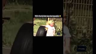 The kid that does the impossible 😂 #viral #shortvideo
