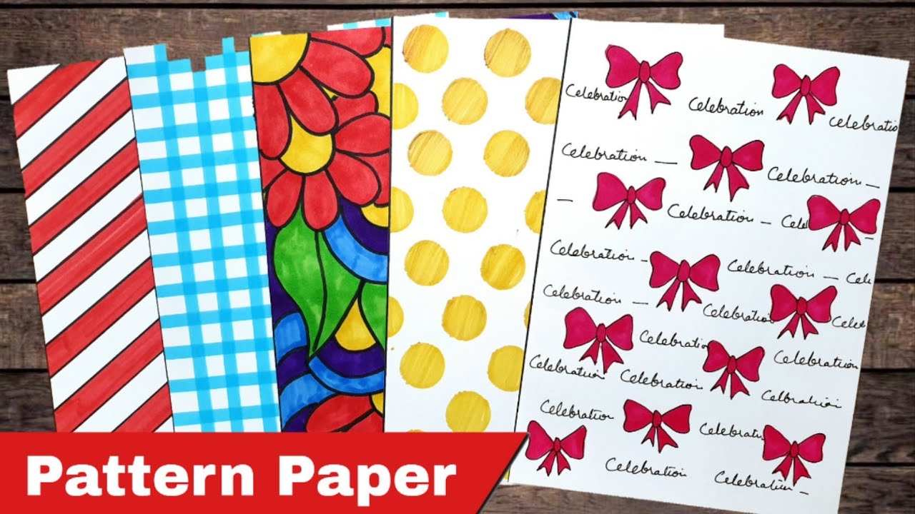 DIY Scrapbook Paper Ideas  Let's make beautiful pattern paper! 