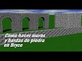 Tutorial de Bryce 7.1 No. 25 Como hacer muros y bardas de piedra