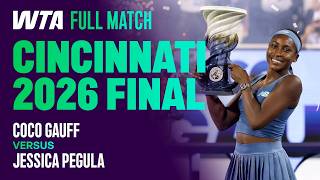 An All-American Final 🏆 | Coco Gauff vs. Jessica Pegula 2026 Cincinnati Final | WTA Full Match Update