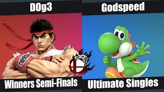 Florida Southern Smash 2 Winners Semis - D0g3 (Ryu) vs. Godspeed (Yoshi) Smash Ultimate - SSBU
