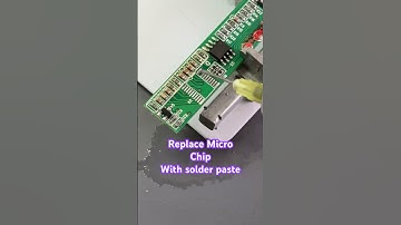 Replace micro chip with solder paste.✅#soldering #weller #chips #electronics #paste #pcb