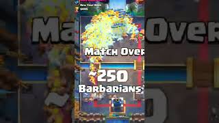 World Record Most Barbarians in Clash Royale Ever!