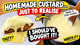 I Made Homemade Custard… Never Again | Is Store-Bought Better?