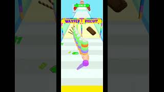 Ice Cream Stack Runner 3D Game (Relaxing Gameplay)#11🍦🍧🍡#icecream #icecreamstack #shorts #funny