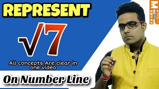 Root 7 on Number Line || Class 9th || CBSE || Maths Madhav