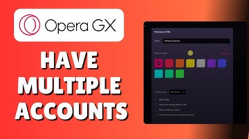 How To Have Multiple Accounts On Opera GX (Use/Make Multiple Profiles)