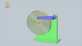 Three-Link Multiple-Turn Spiral Face Cam Mechanism